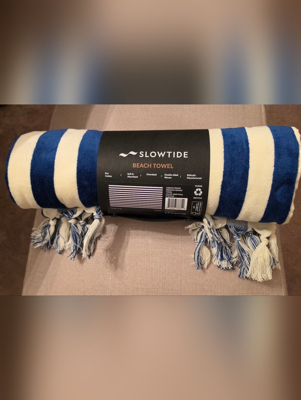 Slowtide Cabana Fringe Beach Towel